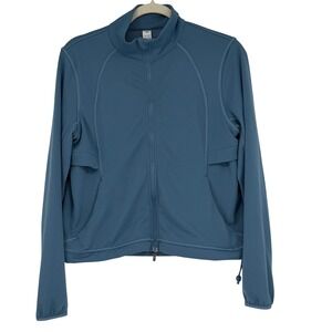 Lululemon Blue Full Zip Mock Neck‎ Track Jacket Women's Size 6